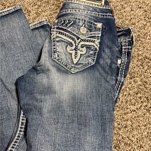 Rock Revival Blue Skinny Jeans , great condition, 30x32